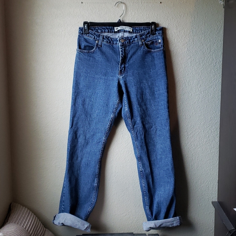 Harley Davidson size 32 wide leg low-mid rise jean